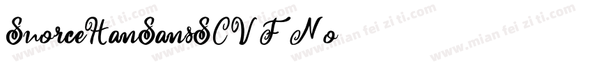 SuorceHanSansSCVF No字体转换
